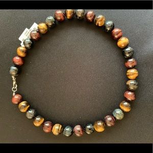 Tiger eye natural beads necklace